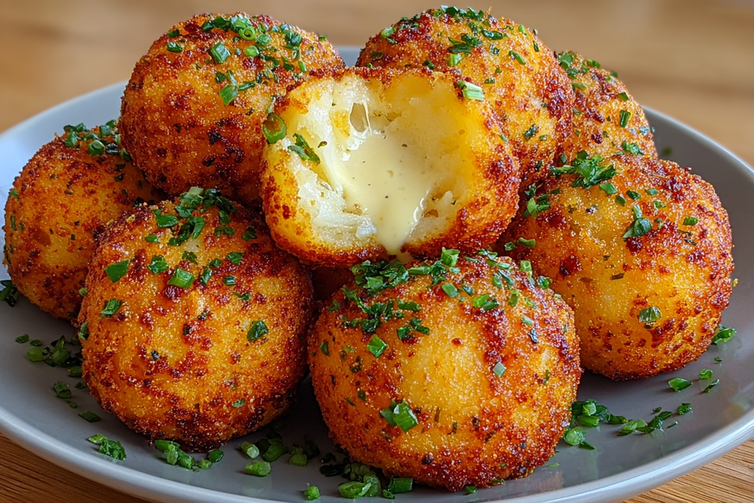 Air Fryer Cheesy Mashed Potato Balls Recipe – Easy & Crispy Air Fryer Cheesy Mashed Potato Balls Recipe – Easy & Crispy