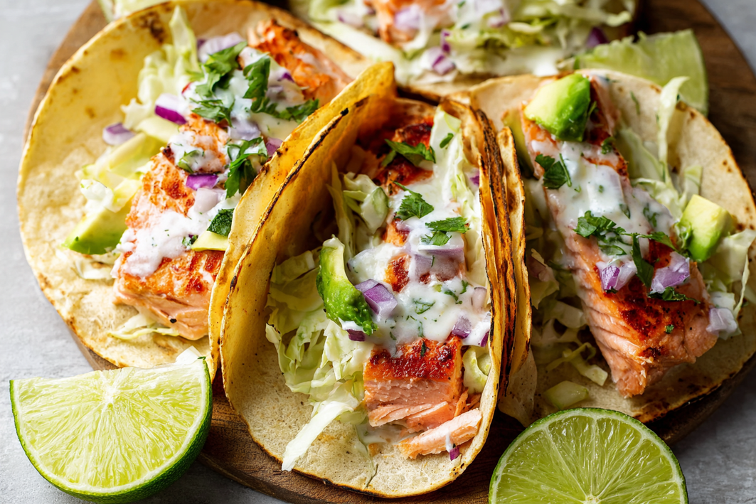 Baked Salmon Tacos – Easy & Flavorful Dinner Recipe