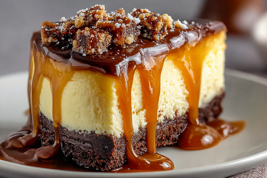 Caramel Brownie Cheesecake Recipe – Easy & Decadent Caramel Brownie Cheesecake Recipe – Easy & Decadent