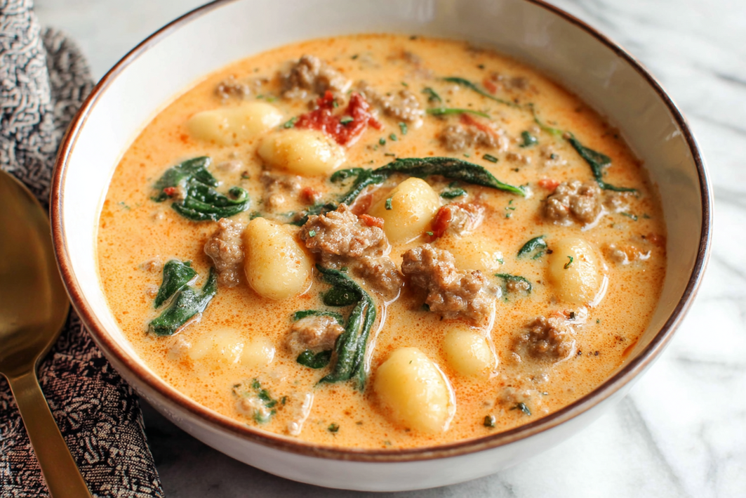 Creamy Italian Sausage Gnocchi Soup – Easy & Hearty