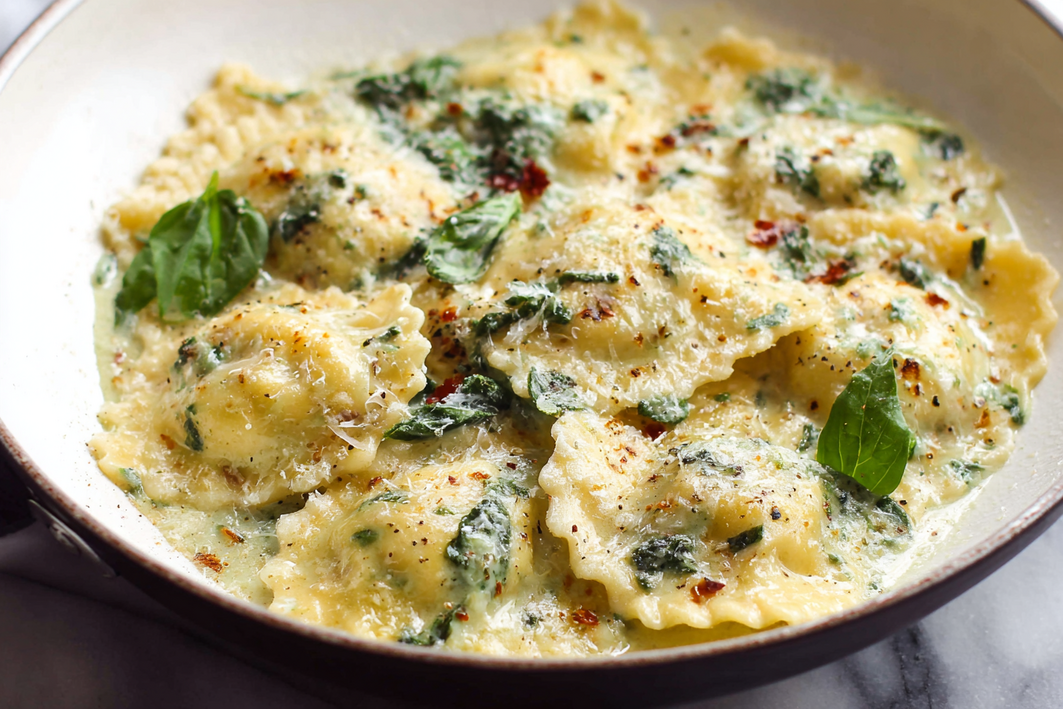 Creamy Pesto Ravioli – Easy & Delicious Pasta Dish