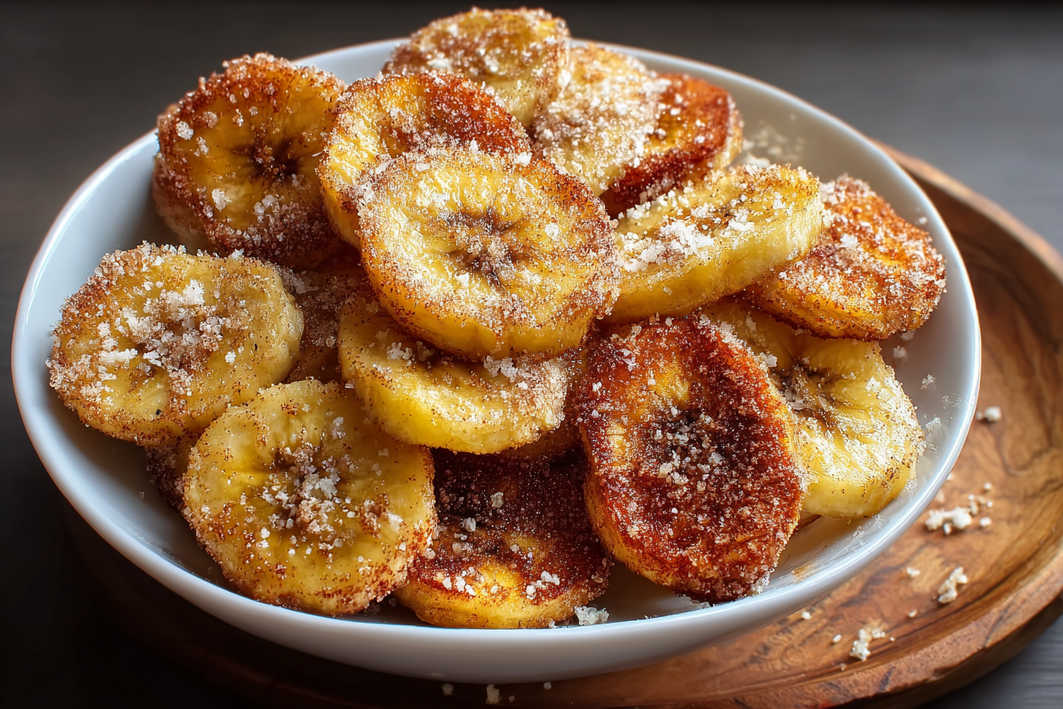 Crispy Cinnamon Sugar Banana Chips – Easy Homemade Snack Crispy Cinnamon Sugar Banana Chips – Easy Homemade Snack