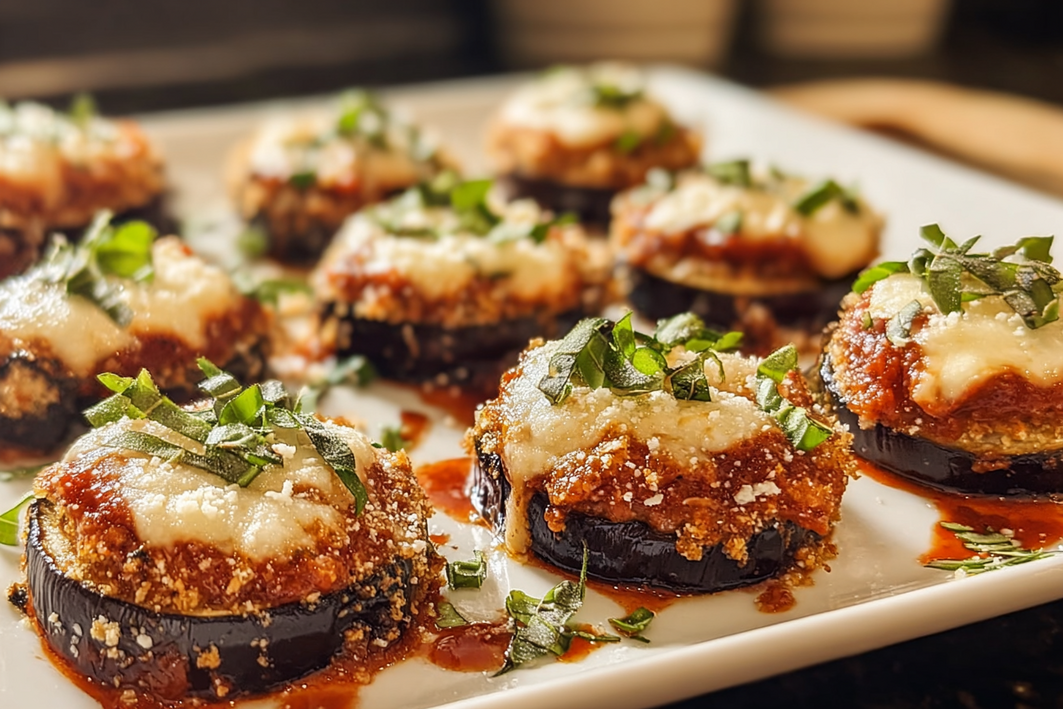 Easy Baked Eggplant Parmesan Bites That Burst With Flavor Easy Baked Eggplant Parmesan Bites That Burst With Flavor