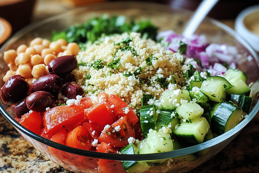 Easy Mediterranean Couscous Salad Prep for Fresh, Flavorful Meals Easy Mediterranean Couscous Salad Prep for Fresh, Flavorful Meals