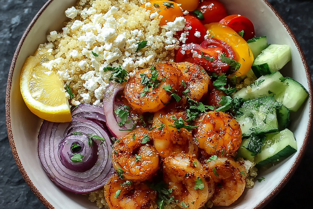 Easy Mediterranean Shrimp Bowls – Fresh and Flavorful Dinner Easy Mediterranean Shrimp Bowls – Fresh and Flavorful Dinner