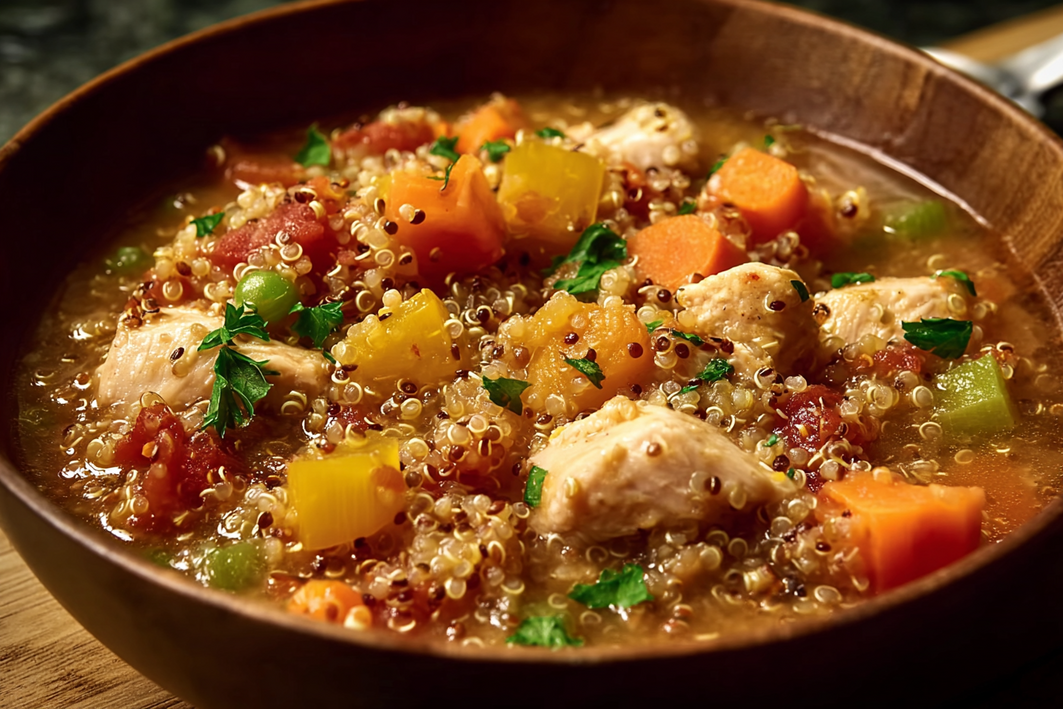 Easy One-Pot Chicken Quinoa Stew Bursting With Comfort Flavor
