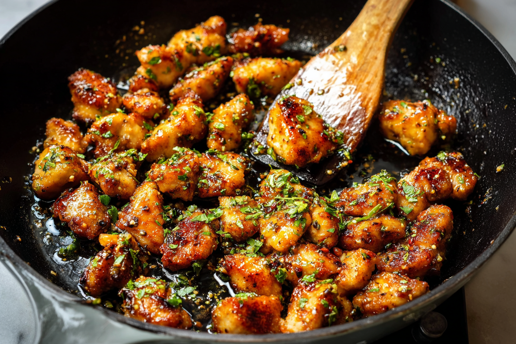 Garlic Butter Chicken Bites – Quick & Delicious