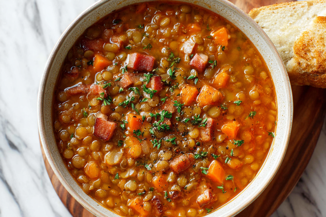 Ham and Lentil Soup (Slow Cooker) – Hearty & Easy Ham and Lentil Soup (Slow Cooker) – Hearty & Easy