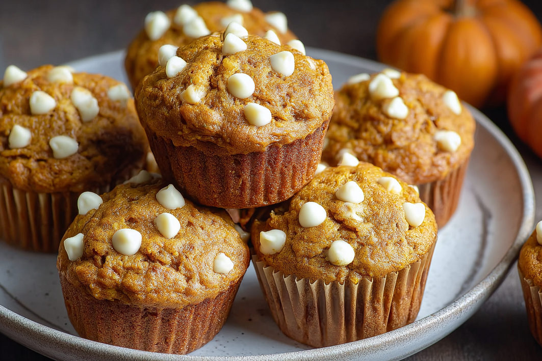 Moist Pumpkin White Chocolate Chip Muffins – Easy Fall Treats Moist Pumpkin White Chocolate Chip Muffins – Easy Fall Treats