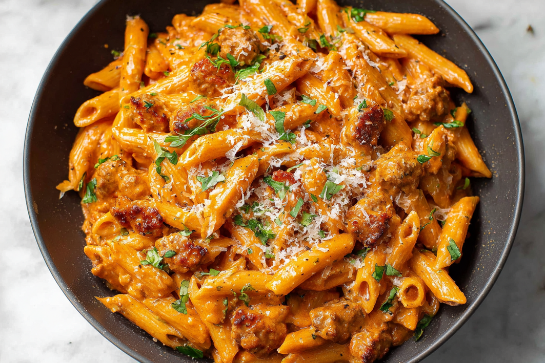 Penne Alla Vodka With Sausage – Easy & Creamy Recipe