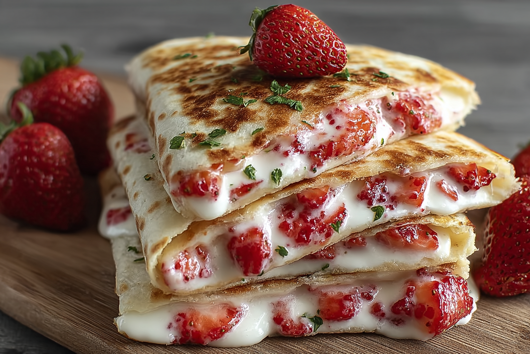 Strawberry Cream Cheese Quesadillas – Easy & Creamy Snack Strawberry Cream Cheese Quesadillas – Easy & Creamy Snack