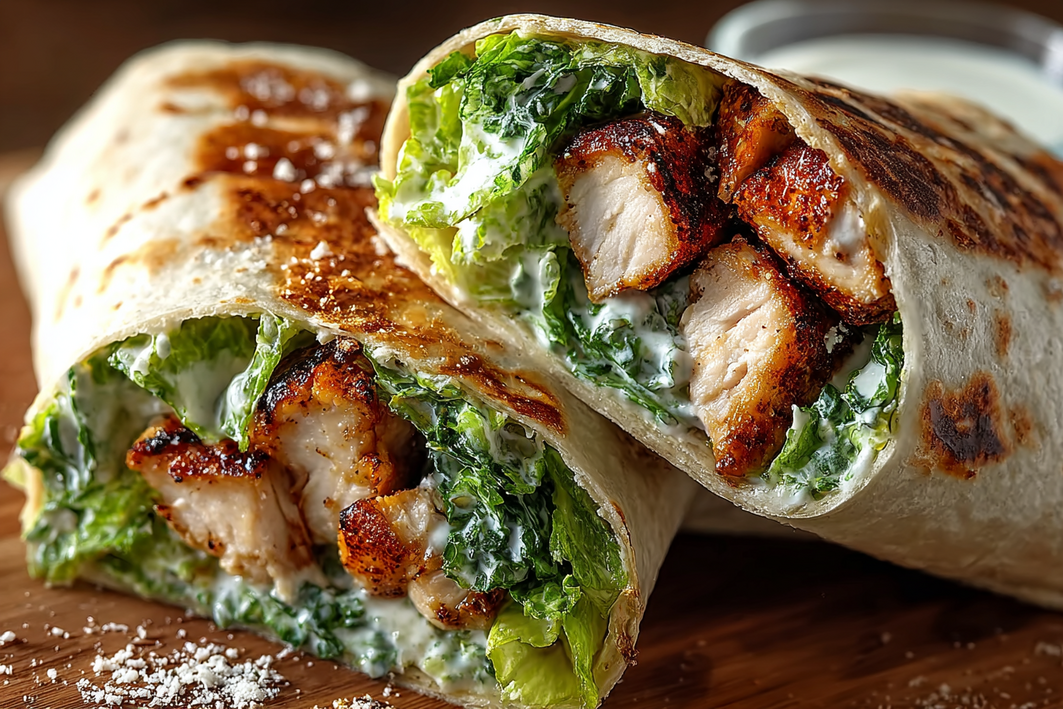 Tasty Caesar Chicken Wrap Delight – Easy & Creamy Tasty Caesar Chicken Wrap Delight – Easy & Creamy